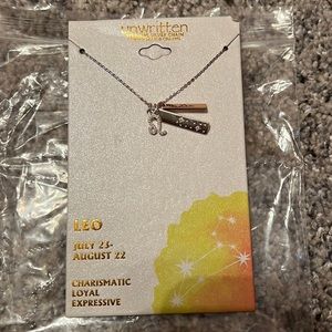 Unwritten Leo Sterling Silver Necklace - NWT